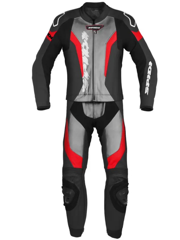 Kombinezon motocyklowy dwuczęściowy Spidi Laser Touring czarno-szaro-czerwony Taniej