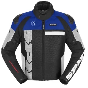 Wybór klientów Kurtka motocyklowa tekstylna Spidi Progressive Net H2Out czarno-biało-niebieska