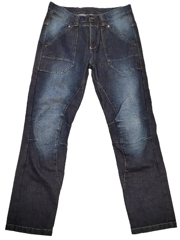 Hit cenowy Jeansy motocyklowe City Nomad Freestyle ciemno niebieskie
