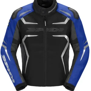 Kurtka motocyklowa tekstylna Spidi Race-Evo H2Out czarno-niebiesko-srebrna Wybór klientów