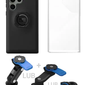 Zestaw na motocykl: etui na telefon Samsung Galaxy S23 Ultra + wodoodporny pokrowiec + mocowanie Quad Lock Szybka dostawa