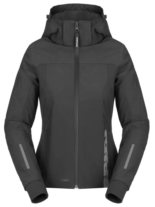 Bluza motocyklowa damska Spidi Hoodie H2Out II czarna Niska cena