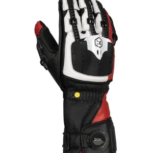 Rękawice motocyklowe Knox Handroid MK5 czarno-czerwone Niska cena