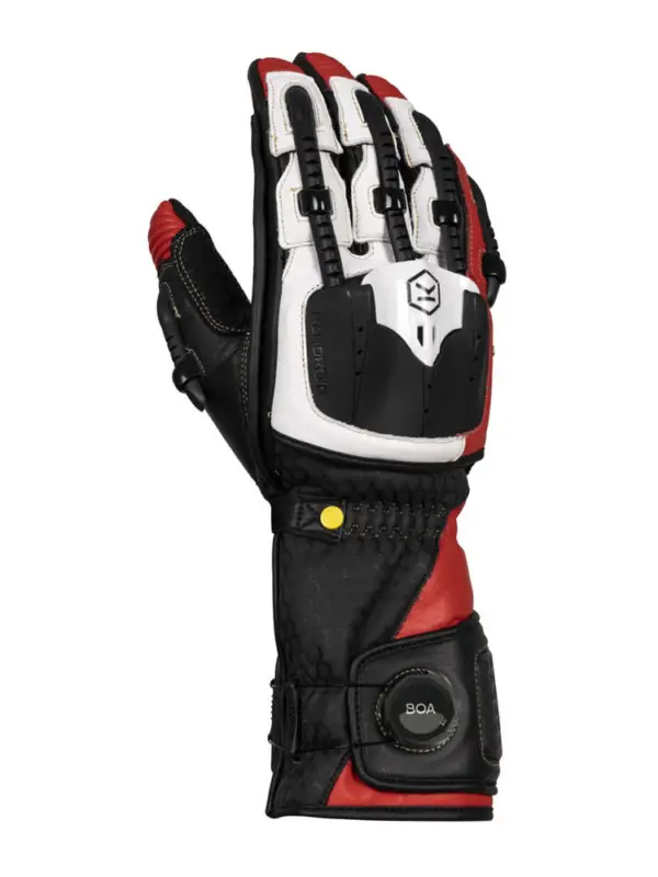 Rękawice motocyklowe Knox Handroid MK5 czarno-czerwone Niska cena