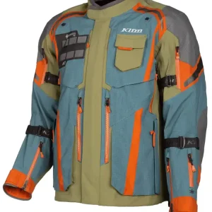 Oferta czasowa Kurtka motocyklowa tekstylna Klim Badlands Pro A3 zielono-niebieska