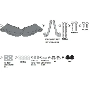 Do wyczerpania zapasów Handbary GIVI Moto Guzzi V100 Mandello 1000 (22-) czarne