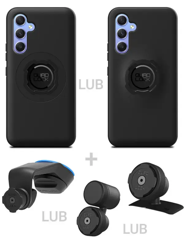 Zestaw do samochodu: etui na telefon Samsung Galaxy A54 + mocowanie Quad Lock Nowy