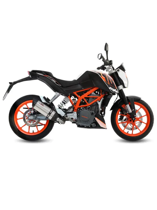 Darmowy zwrot Pełny układ wydechowy (Suono) MIVV do KTM Duke 390 (13-16) srebrny