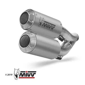 Tłumiki motocyklowe Slip-On Line (MK3) MIVV do Ducati Monster 821 (18-20) / 1200 (17-21) srebrne Zniżka