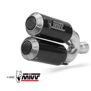Tłumiki motocyklowe Slip-On Line (MK3) MIVV do Triumph Speed Triple 1200 RR / RS (21-) carbon Premium