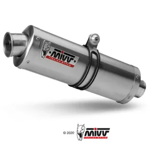 Tłumiki motocyklowe Slip-On Line (Oval) MIVV do Ducati Monster 695 (06-08) srebrny Wysoka jakość