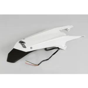Szybka dostawa Tylny błotnik enduro z lampką LED UFO do Husqvarna TE/TX 125, TE/TX/FE/ 250, TE 300, FE 350/450/501 (14-16) biały