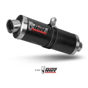 Wysoka jakość Tłumiki motocyklowe Slip-On Line (Oval) MIVV do Suzuki DL1000 V-Strom 1000 / XT (02-13) carbon
