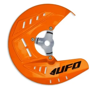 Osłona tarczy hamulcowej przedniej UFO do KTM SX 125/150/250, EXC 125/200/250/300, SX-F/EXC-F 250/350/450 (10-14), EXC-F 500 (11-14) pomarańczowa Nie przegap