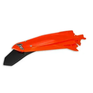 Szybka wysyłka Tylny błotnik enduro z lampką LED UFO do KTM EXC 125/150/250/300, EXC-F 250/350/450/500 (20-) fluo pomarańzowy