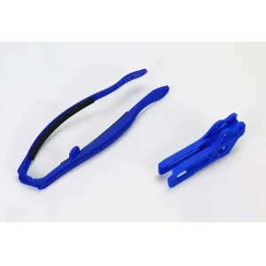 Komplet ślizg+prowadnica łańcucha UFO do Yamahy YZ 125/250 (09-14), YZF/WRF 250/450 (09-) niebieski Rabat