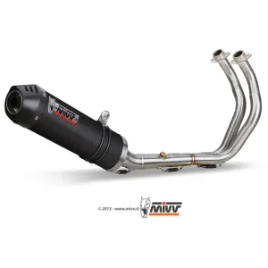 Wysoka jakość Pełny układ wydechowy (Oval) MIVV do Yamaha XSR 700 (16-) carbon