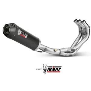 Pełny układ wydechowy (Oval) MIVV do Yamaha Tracer 900 / GT / FJ-09 (13-20) carbon Popularny