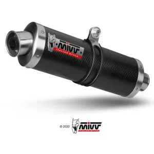 Tłumik motocyklowy Slip-On Line High (Oval) MIVV do Yamaha YZF R1 1000 (02-03) carbon Kup teraz