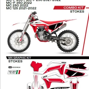 Komplet naklejek UFO Stokes do Gas-Gas MC 125 (21-), MC 250 (22-), MCF 250/350/450(21-) biały Ostatnia szansa