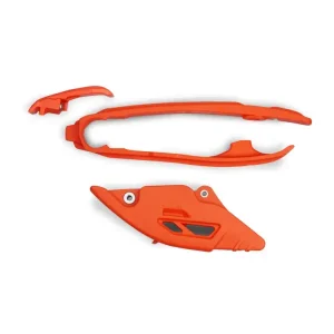 Komplet ślizg+prowadnica łańcucha UFO do KTM SX/SXF(SX-F) 125/250/300/350/450F (23-) czarna Najlepsza cena