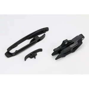 Oferta limitowana Komplet ślizg+prowadnica łańcucha UFO do KTM SX 125/150/250, SX-F 250/350/450 (11-15), SX 250 (16) czarna