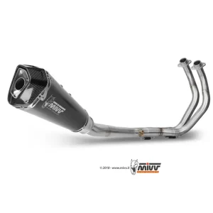 Pełny układ wydechowy (Delta Race) MIVV do Yamaha MT-07 / FZ-07 (14-20) czarny Ostatnia szansa