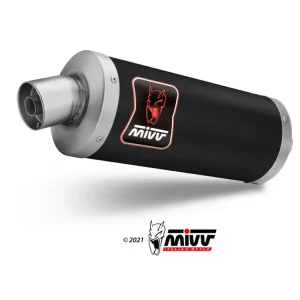 Łatwy zwrot Tłumik motocyklowy Slip-On (Dakar) MIVV do Honda CRF1100L Africa Twin (20-) czarny