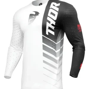 Bluza enduro Thor Prime Analog czarno-biała Oferta czasowa