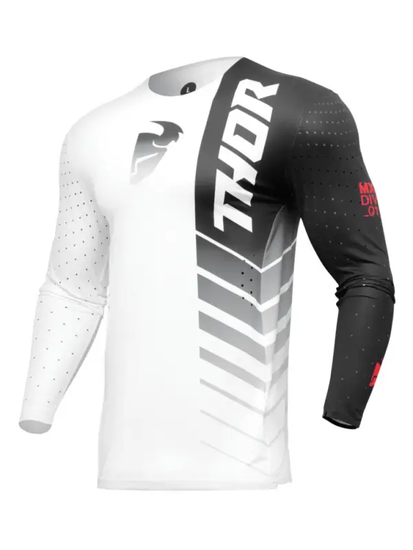 Bluza enduro Thor Prime Analog czarno-biała Oferta czasowa