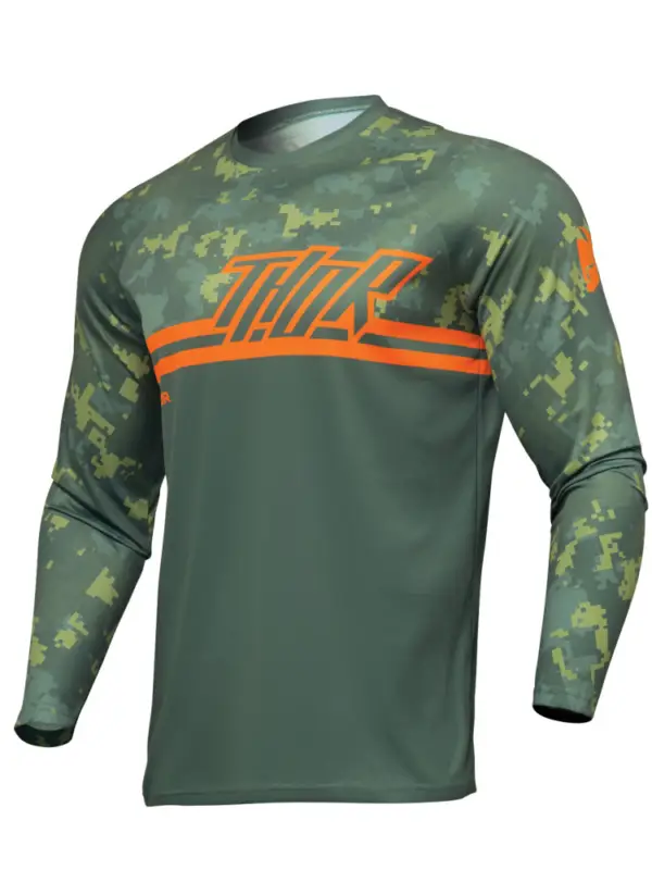 Szybka wysyłka Bluza enduro Thor Sector Digi Camo zielona