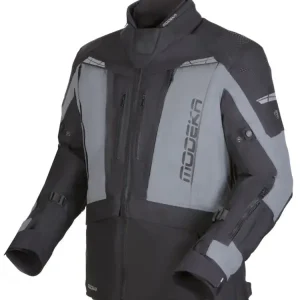 Kurtka motocyklowa tekstylna Modeka Hydron czarno-szara Darmowy zwrot