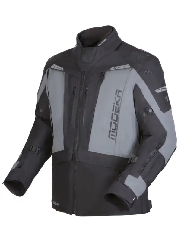 Kurtka motocyklowa tekstylna Modeka Hydron czarno-szara Darmowy zwrot