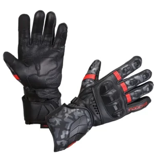 Rękawice motocyklowe Modeka Valyant Pro czarno-czerwone Wyjątkowa oferta