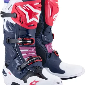 Wyjątkowa oferta Buty enduro Alpinestars MX Tech 10 Supervented niebieskio-czerwone