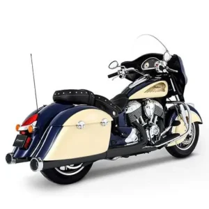 Tłumiki motocyklowe Rinehart Racing 4" do wybranych modeli Indian czarne/chromowane [14-20] Rabat