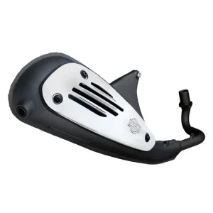Nie przegap Pełny układ wydechowy LeoVince Sitoplus Chrome Heat Shield [steel] do wybranych modeli Piaggio / Vespa