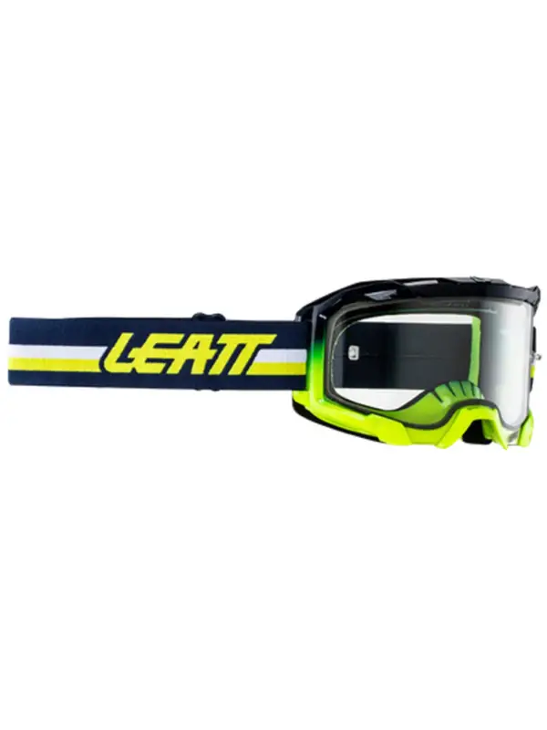 Dostępne od ręki Gogle motocyklowe z przezroczystą szybą Leatt Velocity 4.5 niebieskie