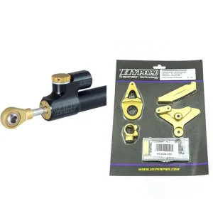 Ekspresowa dostawa Zestaw: amortyzator skrętu progresywny Hyperpro RSC [75 mm] + zestaw mocujący do Kawasaki ZX-6R (05-06)