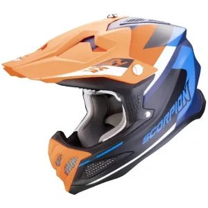 Kup online Kask enduro Scorpion VX-22 Air Beta niebiesko-pomarańczowy matowy