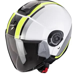 Dodaj do koszyka Kask otwarty Scorpion Exo-City II Vel biało-czarno-żółty