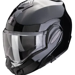Kask szczękowy Scorpion Exo-Tech Evo Pro Solid czarny połysk Tani