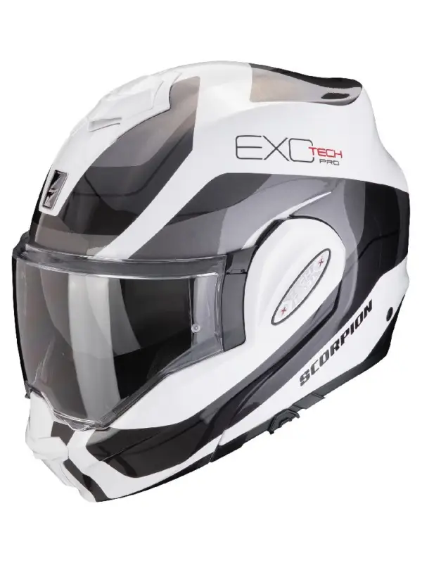 Kask szczękowy Scorpion Exo-Tech Evo Pro Commuta biało-szary Niska cena