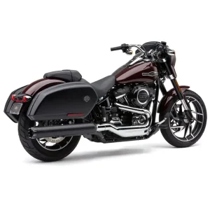 Tłumik motocyklowy Cobra Neighbor Hater Dual Cut Slip-On do modeli Harley Davidson Softail Sport Glide (18-20) czarny Wyprzedaż