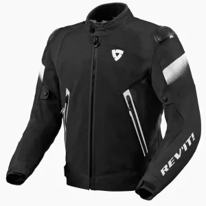 Popularny Kurtka motocyklowa tekstylna REV’IT! Control Air H2O czarno-biała