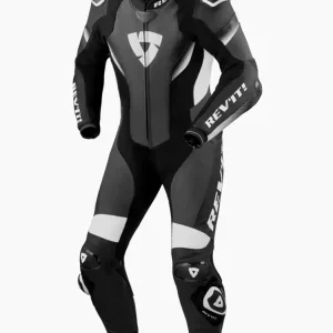 Kombinezon motocyklowy jednoczęściowy REV’IT! Control czarno-biały Wyjątkowa oferta