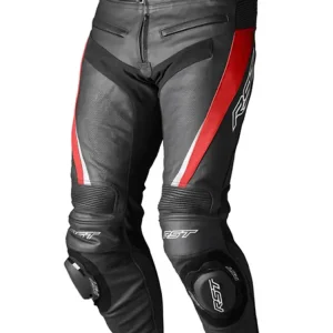 Spodnie motocyklowe skórzane RST Tractech Evo 5 czarno-czerwone Darmowy zwrot
