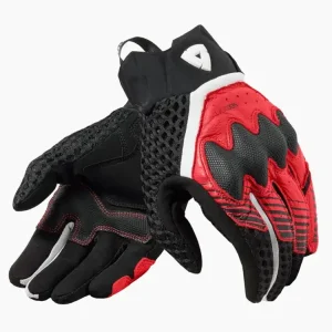 Rękawice motocyklowe letnie REV’IT! Veloz czarno-czerwone Ograniczona ilość