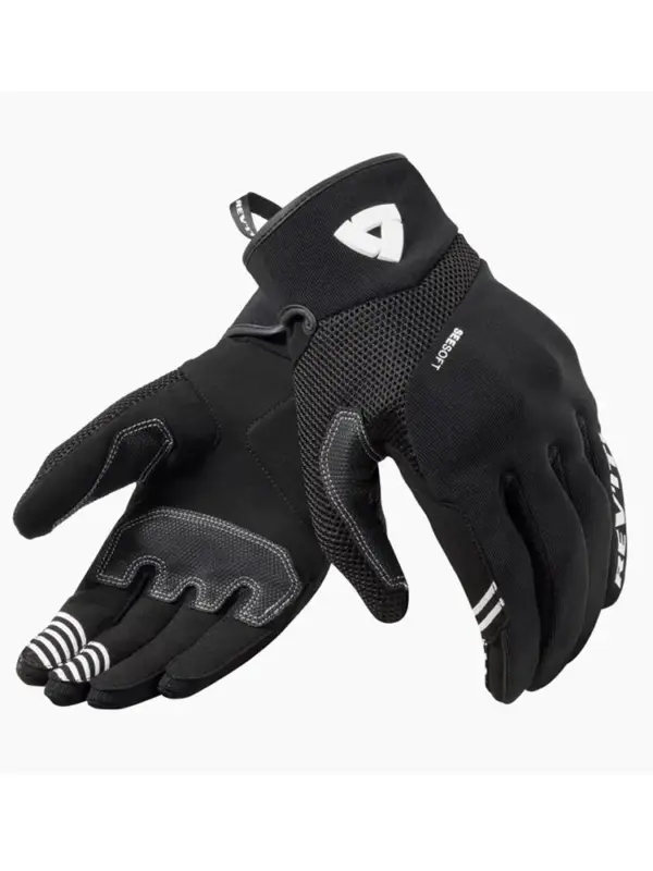 Rękawice motocyklowe damskie letnie REV’IT! Endo czarno-białe Premium