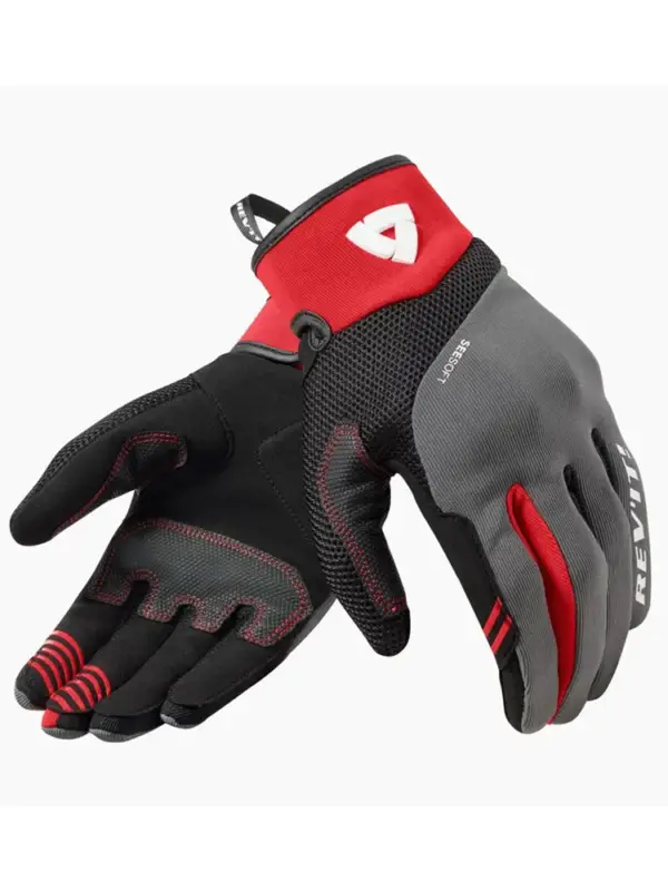 Rękawice motocyklowe damskie letnie REV’IT! Endo szaro-czerwone Wyjątkowa oferta